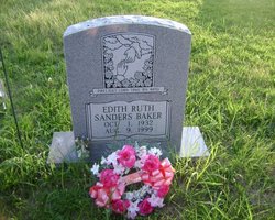 Edith Virginia Ruth <I>Sanders</I> Baker 