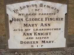 Mary Ann <I>Knight</I> Fingher 