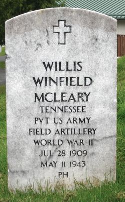 PVT Willis Winfield McLeary 