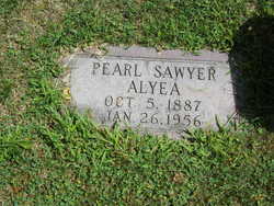 Pearl <I>Sawyer</I> Alyea 