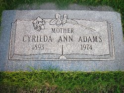 Cyrilda Ann <I>Peterman</I> Adams 