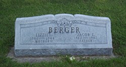 Elizabeth “Lizzie” <I>Dahlem</I> Berger 