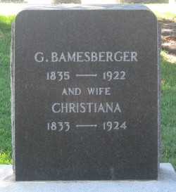 Christiana Friederika <I>Berner</I> Bamesberger 
