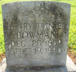 Henry Daniel “Bog” Bowman 