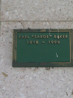 Sgt Earl Sarge Baker 
