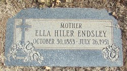 Ella <I>Hiler</I> Endsley 