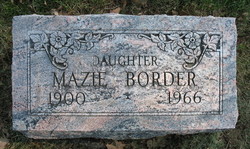 Mary Christina “Mazie” Border 