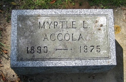 Myrtle Lavina <I>Kime</I> Accola 