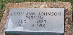 Betsy Ann <I>Johnson</I> Parham 