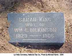 Sarah <I>King</I> Dickinson 