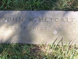 Pvt John W. Metcalf 