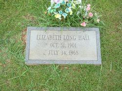 Elizabeth “Lizzie” <I>Long</I> Hall 