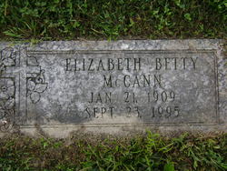 Elizabeth Betty McCann 