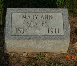 Mary Ann <I>Robinson</I> Scales 