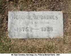 George W Baines 