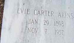 Evie J <I>Carter</I> Akins 