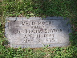 Maud <I>Moore</I> Snyder 
