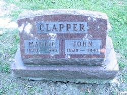 Martha L. “Mattie” <I>Workman</I> Clapper 
