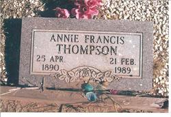 Annie Frances <I>McNeil</I> Thompson 