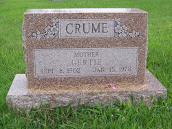 Gertie <I>Patrick</I> Crume 