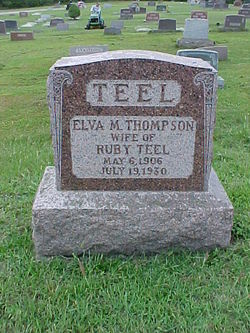 Elva May <I>Thompson</I> Teel 