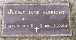 Maxine Jane <I>Griffin</I> Albright 