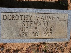 Dorothy <I>Marshall</I> Stewart 