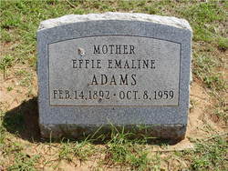Effie Emaline <I>Scott</I> Adams 