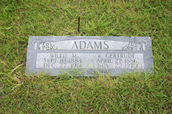 Rachel Gertrude <I>Gartman</I> Adams 