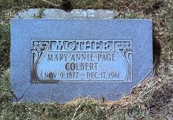 Mary Annie <I>Page</I> Colbert 