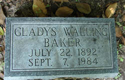 Gladys <I>Walling</I> Baker 