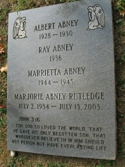 Marjorie <I>Abney</I> Rutledge 