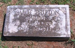 Caldonia “Callie” <I>Britton</I> Barber 