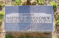 Martha <I>Gans</I> Bartholomew 