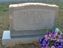 Dora Lee <I>Dunivan</I> Askew 