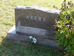 Jane Ann <I>Alderson</I> Akers 