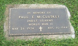 2LT Paul Eugene McCluskey 