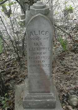 Alice <I>Yoakum</I> Guthrie 