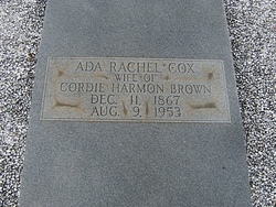 Ada Rachel <I>Cox</I> Brown 