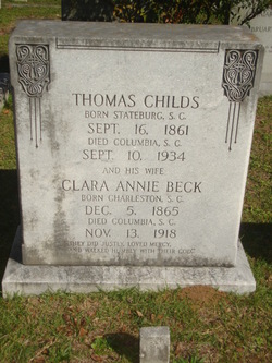 Clara Annie <I>Beck</I> Childs 