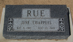 June Lucille <I>Chappuis</I> Rue 