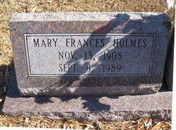 Mary Frances <I>Rose</I> Holmes 