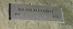Miriam Alexander 
