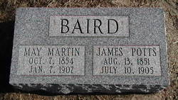 May <I>Martin</I> Baird 
