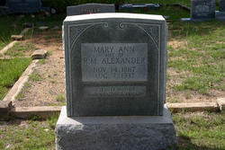 Mary Ann <I>Chaney</I> Alexander 