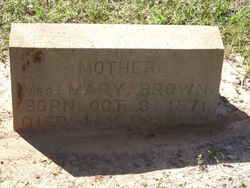 Mary <I>Brown</I> Brown 
