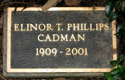 Elinor T. <I>Phillips</I> Cadman 