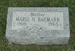Marie H <I>Jahn</I> Baumann 