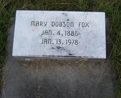 Mary Vesta <I>Dobson</I> Fox 