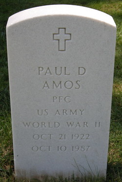 PFC Paul David Amos 